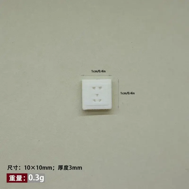 Mini interruptor y enchufe en miniatura para casa de muñecas, accesorios para decoración de casa de muñecas, juguetes para juego de imitación, 10 Uds., 1/12