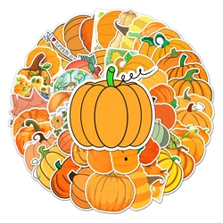 10/30/50PCS Cartoon Pumpkin Small Fresh Personality Creative Sticker Desk RefrigeratorComputer Phone Waterproof StickerWholesale