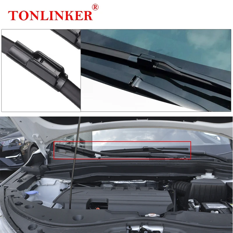 TONLINKER Car Wiper Blades For GWM Haval M6 2023 SUV 1.5MT 1.5CVT Car Accessories Front Windscreen Wiper Blade Brushes Cutter