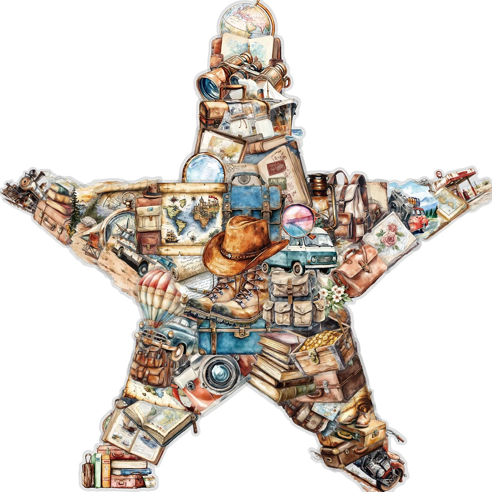 

50 шт., ретро дорожные наклейки, ноутбук, граффити для декора, чемодан, телефон, ноутбук, чемодан, скейтборд, скрапбукинг, канцелярские наклейки