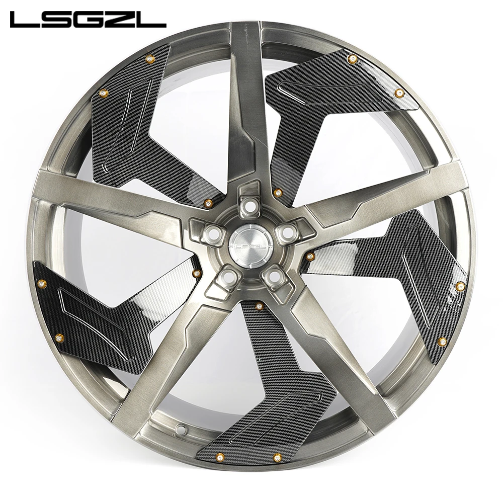 20-22 Inch Custom Forged Alloy Wheels Fashion Car Accessories Personalized Custom Hub Rims For Passenger Car Exterior Appearance
