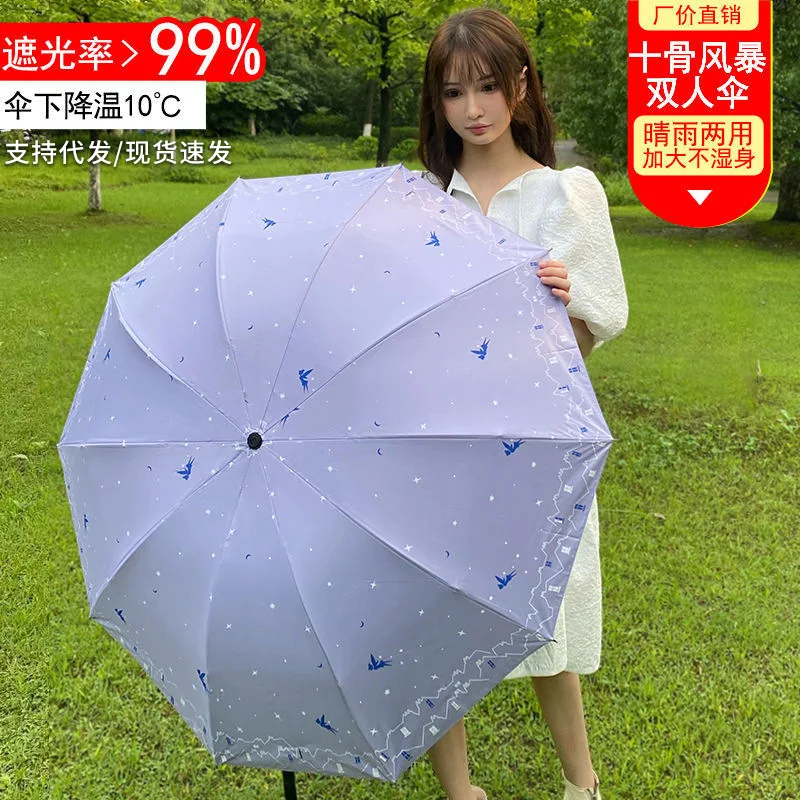 Manual Umbrella Largudent Korean Version Sunscreen and UVhade Umbrella Sun Umbrella