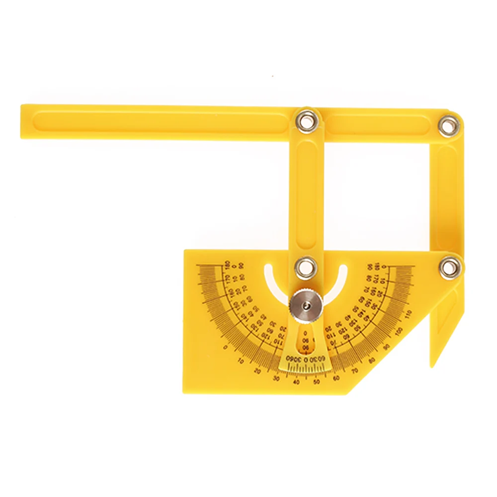 1PC nuovo utile goniometro in plastica angolo Finder mitra calibro braccio righello di misurazione per la lavorazione del legno