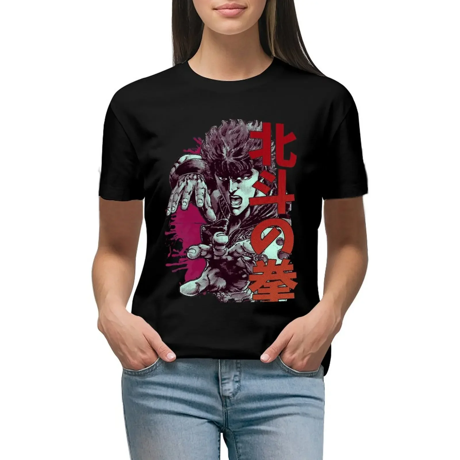 

Kenshiro 02 T-Shirt blacks summer top Aesthetic clothing customs tops for Women