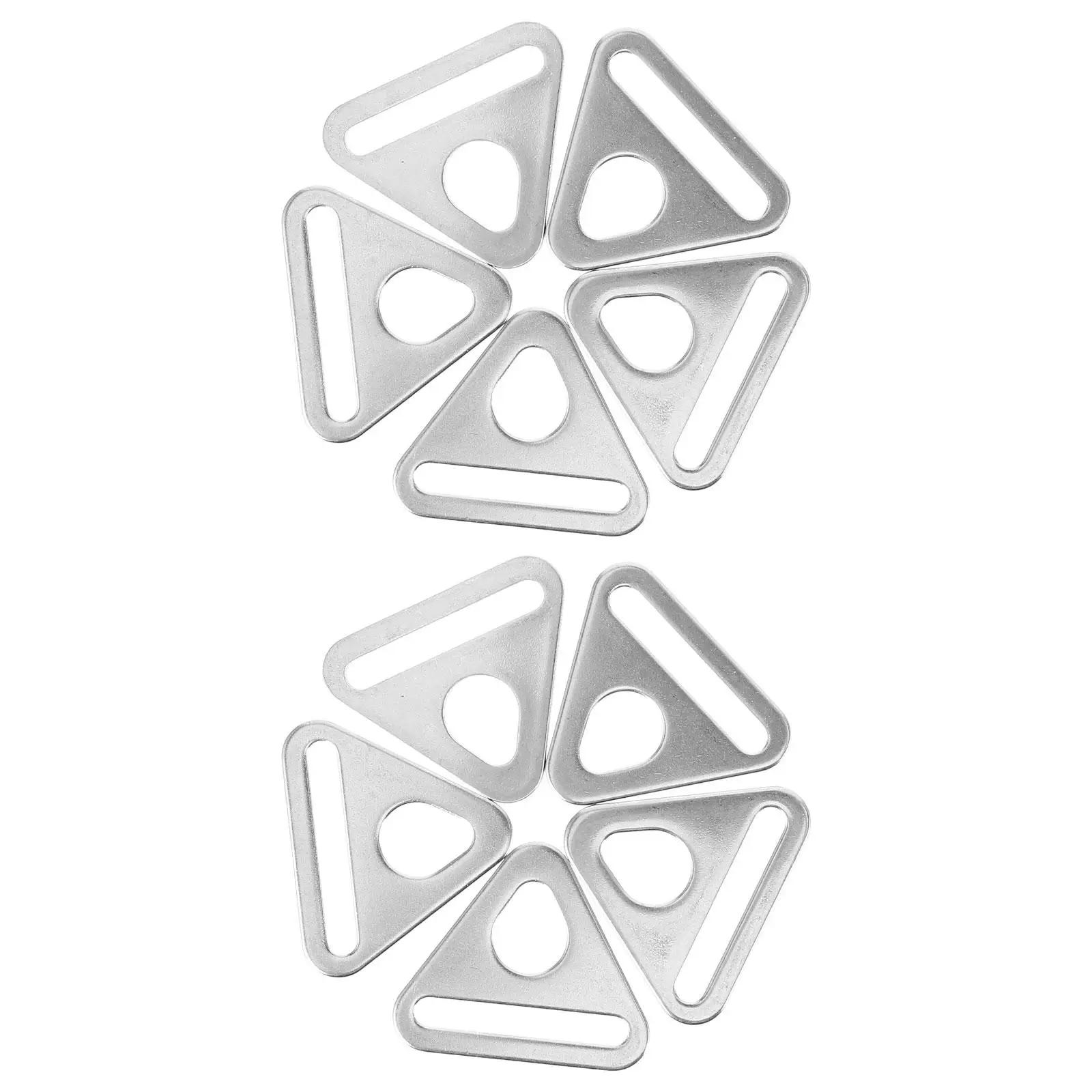 

10pcs Stainless Steel Gusset Poles Replacement Buckle Windproof Tent Accessories Outdoor Gear Canopy Pulley Tensioner