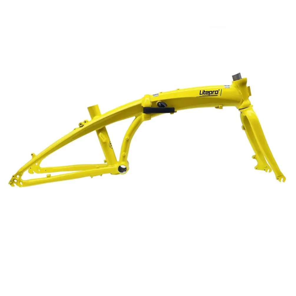 Litepro D9 20 Polegadas Quadro de Freio a Disco Dobrável Bicicleta Dobrável Quadro de Golfinho de Liga de Alumínio