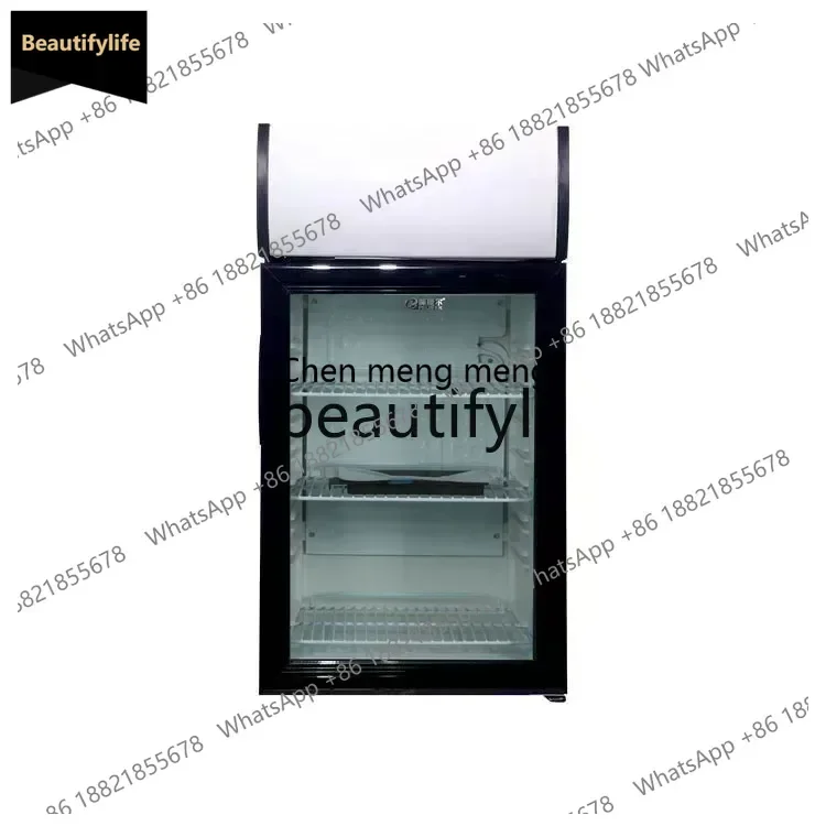 

Холодильный шкаф-витрина A56 со стеклянной дверью и замком для сохранения свежести продуктов, с воздушным охлаждением, без инея