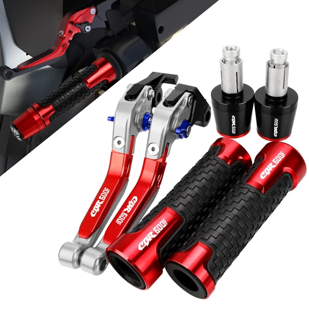 For HONDA CBR600F CBR 600 F 1991-2007 Motorcycle Accessories Extendable Adjustable Brake Clutch Levers Handlebar Grips Ends