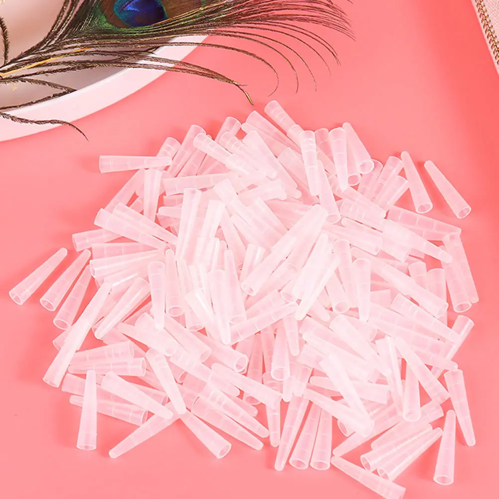 1Set Eyelash Grafting Tweezers Caps Sleeves Protective Covers Non-Slip Dustproof for Travel Professional Beauty Use