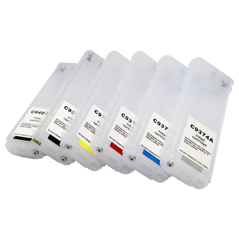 280ML 72 Refillable Ink Cartridge HP72 for HP Designjet T610 T620 T770 T790 T1100 T1120 T1200 T1300 T2300 Printer With ARC Chip