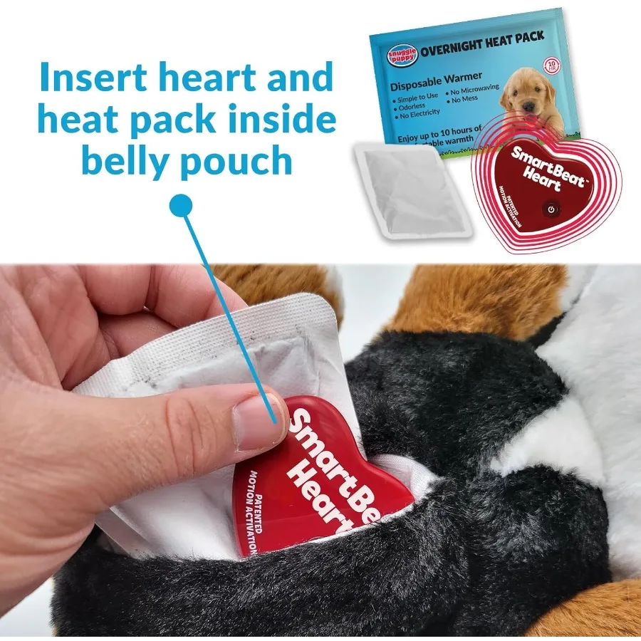 Snuggle filhote de cachorro mais brinquedos para cães 3 pacotes de calor movimento ativado realfeel batimento cardíaco brinquedos para cachorros ajuda calmante brinquedo de conforto para cães comportamental