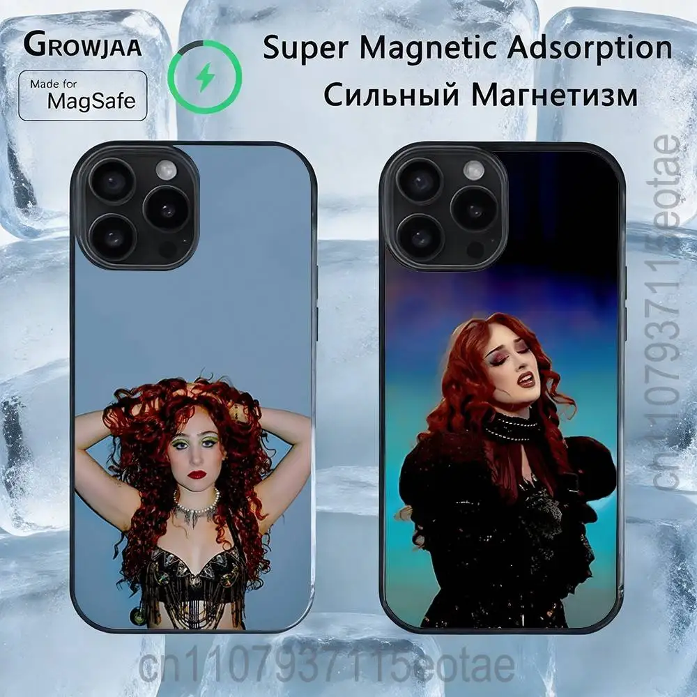 

C-Chappell Roan Singer Case For iPhone 17,16,15,14,13,12,11,Pro,Max,Plus,Mini,SE4,E Magnetic Magsafe Wireless Charging