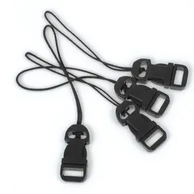 2 Pairs Black Camera Strap Buckles Quick Release Plastic QD Loops Airplane Swivels Connectors Adapter Lightweight Durable DSLR