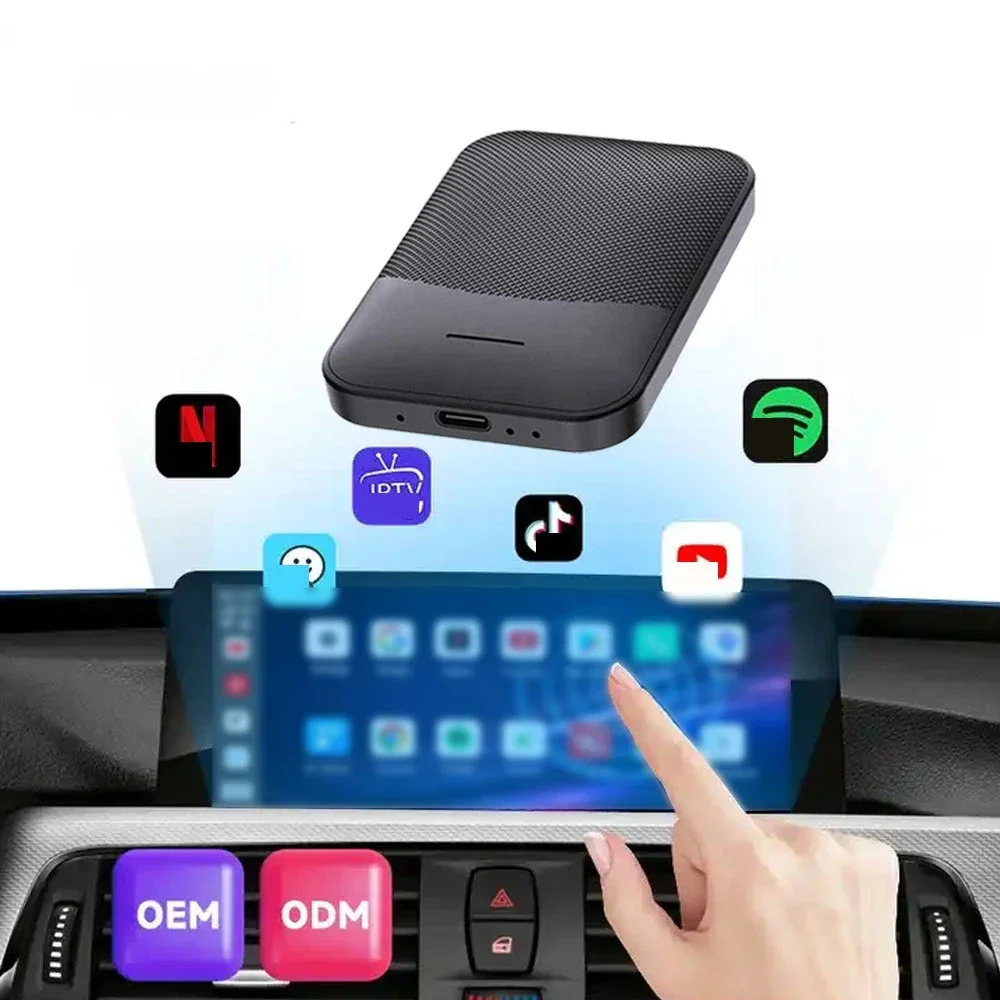 

Carplay AI Box Adapter Mini Quick Connect Car Play Wireless Adapter Magic Android Auto Portable Carplay AI Box