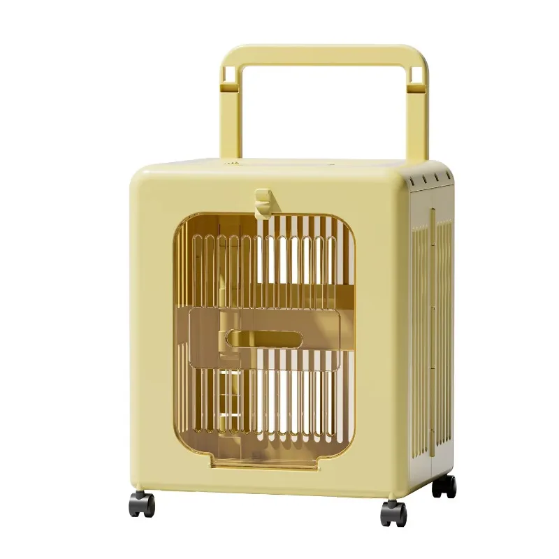 

Pet suitcase, portable foldable cat bag, breathable pet air case, dog pet supplies, OEM ODM with rotating wheel