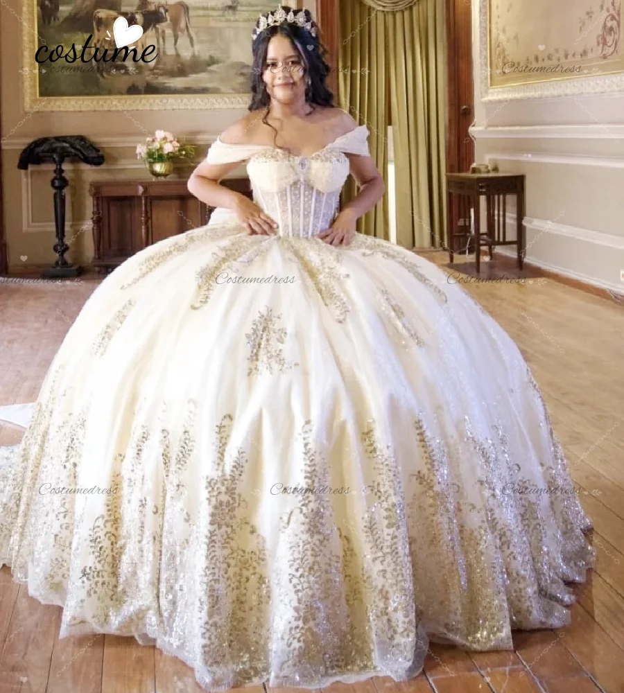 Cream Luxury Vestid…