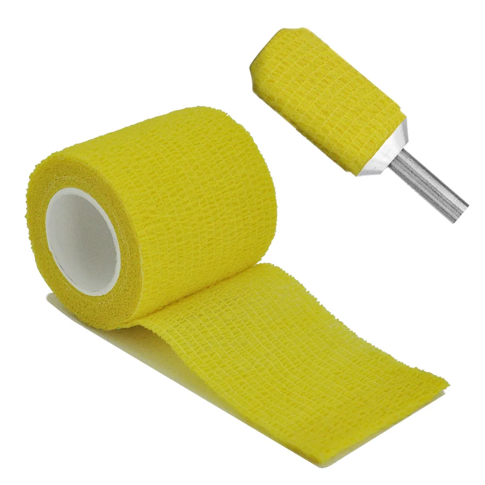 1/6/10 pcs Yellow Gauze Medical Bandage Self-adhesive Breathable Elastic Bandages for Sports Fixing Finger Wrist Leg