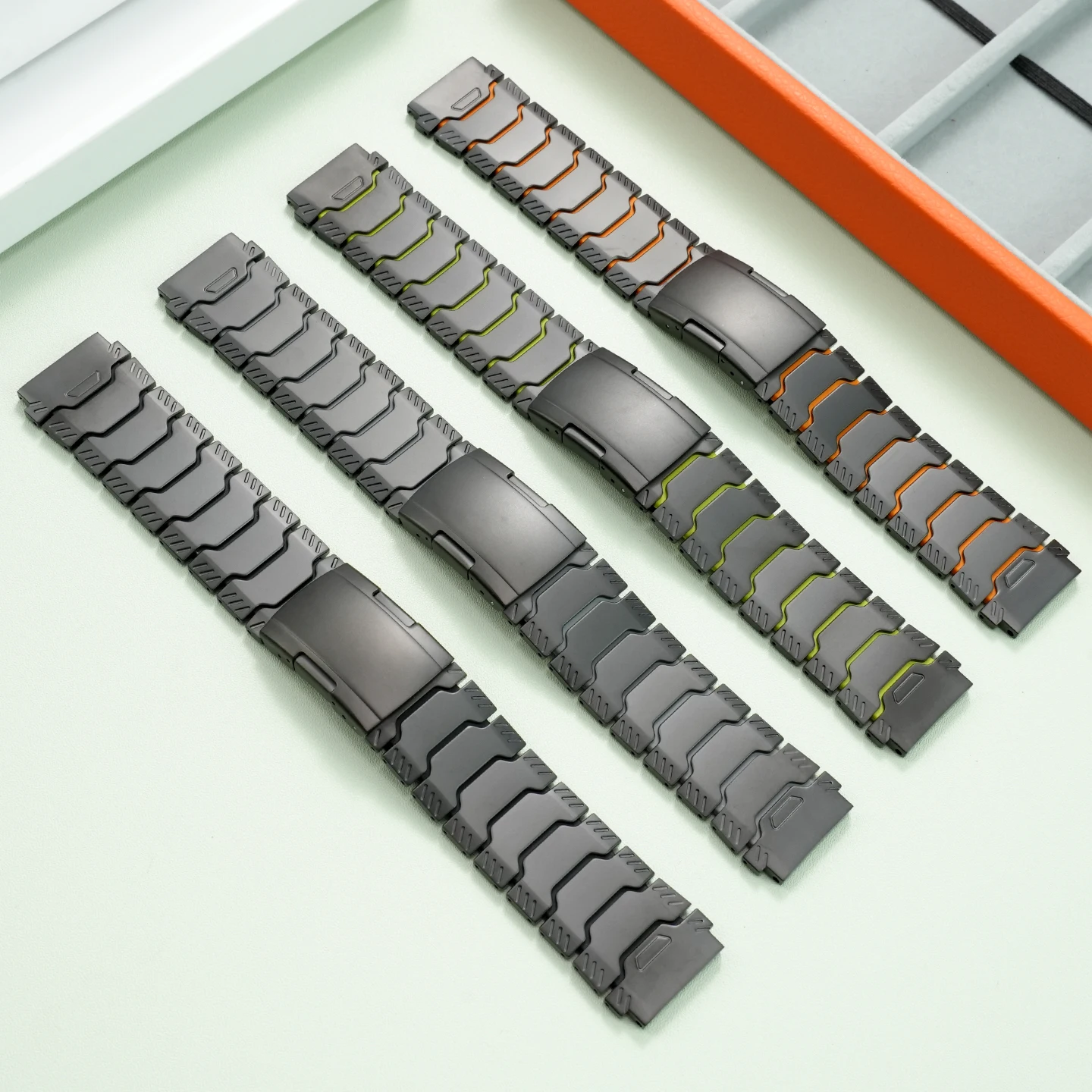 Titanium alloy watchband for men, quick-release universal bracelet, titanium watch accessory 22mm