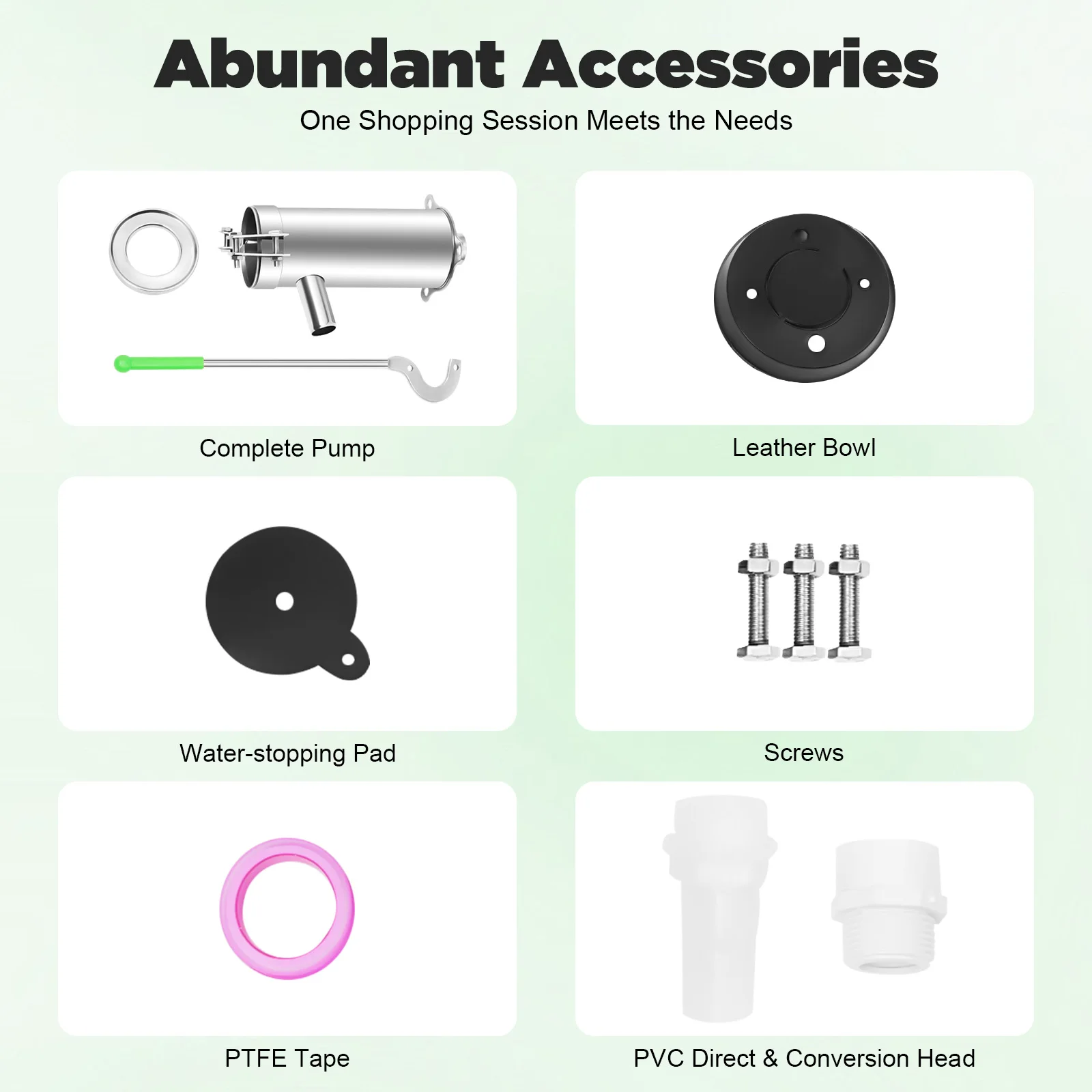 Pompe à eau manuelle pompe d'aspiration 8m pompe à eau de puits profond Extraction d'eau souterraine facile pompe d'aspiration de secousse de main eau souterraine