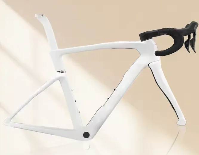 

Pear white black carbon bike frame taiwan bicycle carbon frame ud glossy T1000 torycal disc bike frame can paint logos 430-560mm