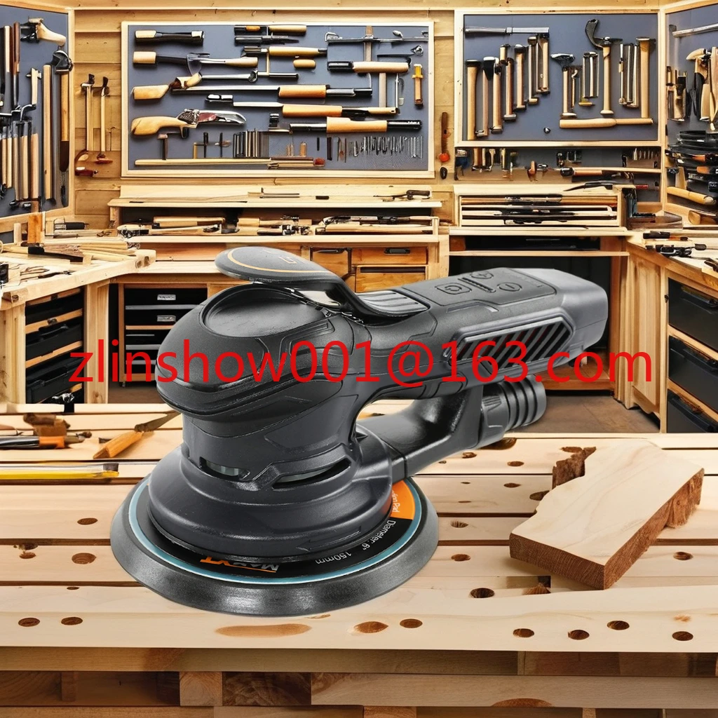 220V 5-Inch Variable Speed Electric Sander Orbital Machine for DIY Wood & Metal Sanding Industrial Power Source Wall Application