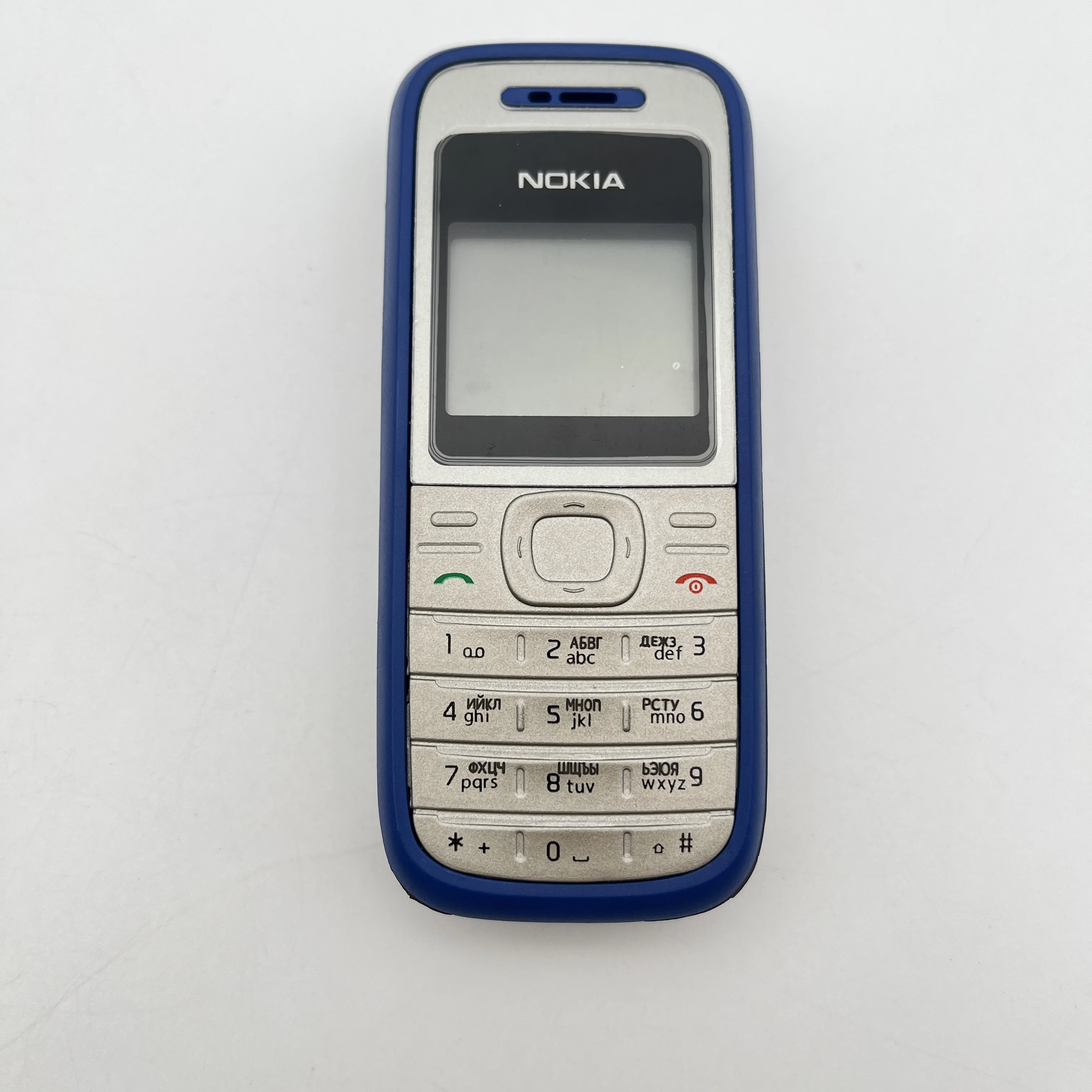 هاتف Nokia 1200 مكبر الصوت المجدد غير مقفول، لوحة المفاتيح العبرية العربية الروسية، حالة جيدة