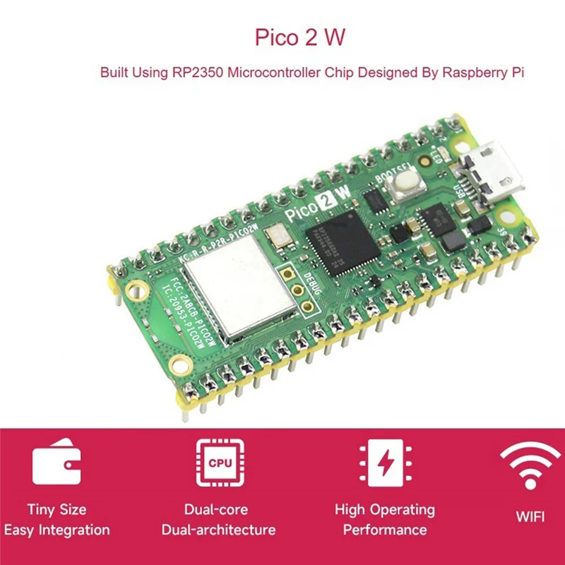 

Superb Pico 2 W Starter Kit For Raspberry Pi Pico 2 W Microcontroller Board, Based On RP2350 Chip, Supports WIFI And Bluetooth