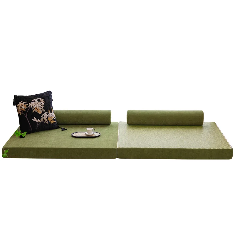

Summer double-sided rattan mat bay window mat removable chenille herringbone tatami balcony cushion