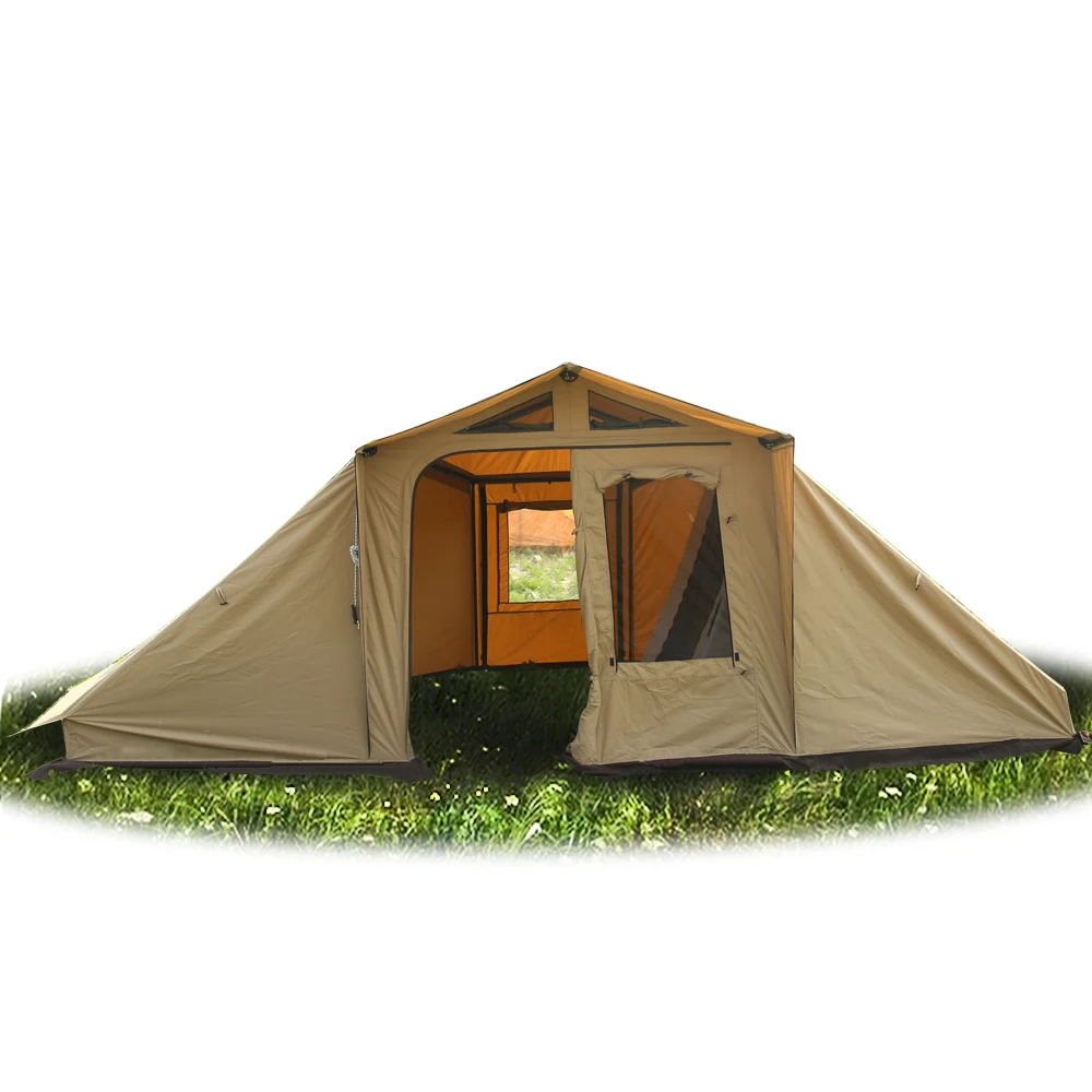 4 Season Waterproof Family Glamping Big Camping Luxury Canvas safari tent