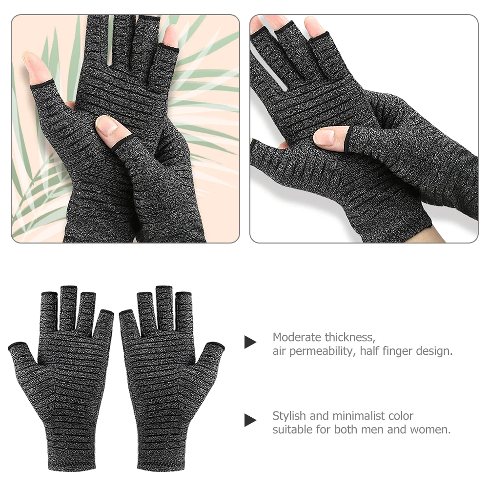 

Glued Half Finger Gloves Gym Cycling Exercise Anti-Wear Stretchy Durable Spandex Palm Protection Breathable for Men