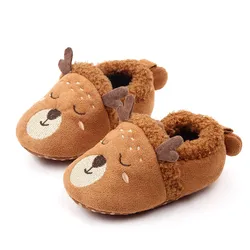 Winter baby cotton shoes cartoon non-slip soft sole baby toddler shoes baby thick slippers girl boy toddler shoes