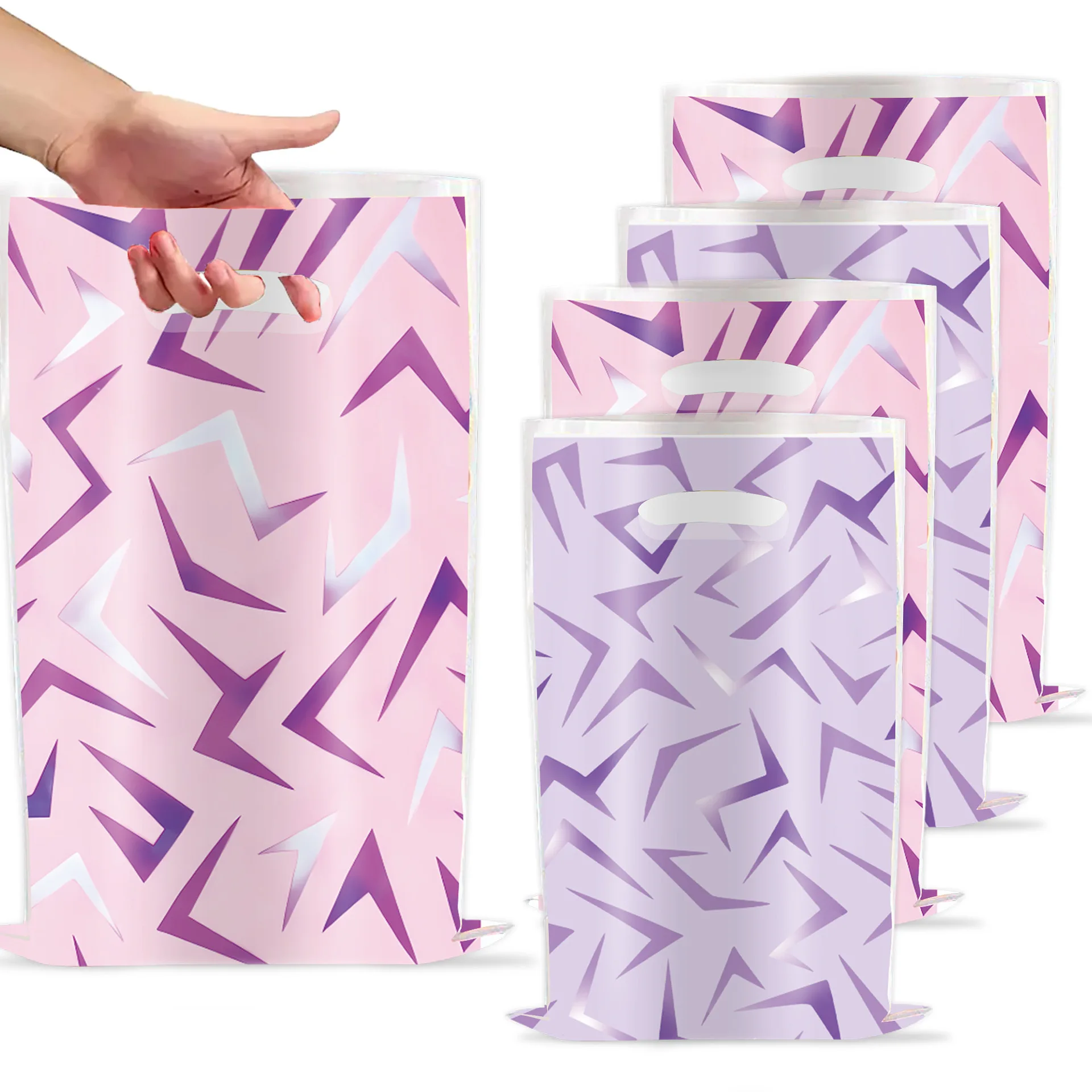 10/30/50 Stück Rosa Lila Kpop Geschenktüten Kindergeburtstag Partytüten Snack- und Süßigkeitentüten Party-Favors Geschenktüte Baby-Shower-Zubehör – Detail 6