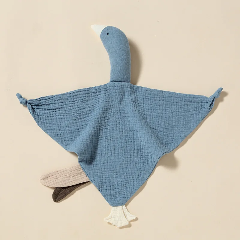 Leuke Zwaan Baby Katoenen Trooster Deken Pasgeboren Cartoon Slapen Poppen Slaap Speelgoed Kalmeren Sussen Handdoek Slabbetjes Speeksel Handdoek Nieuwe