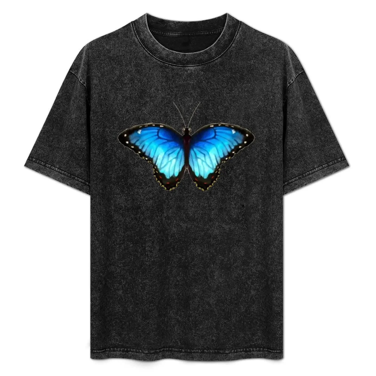 

Morpho helenor marinita T-Shirt t shirts for man pack cotton t shirt casual shirt for g shirts for men T-Shirt