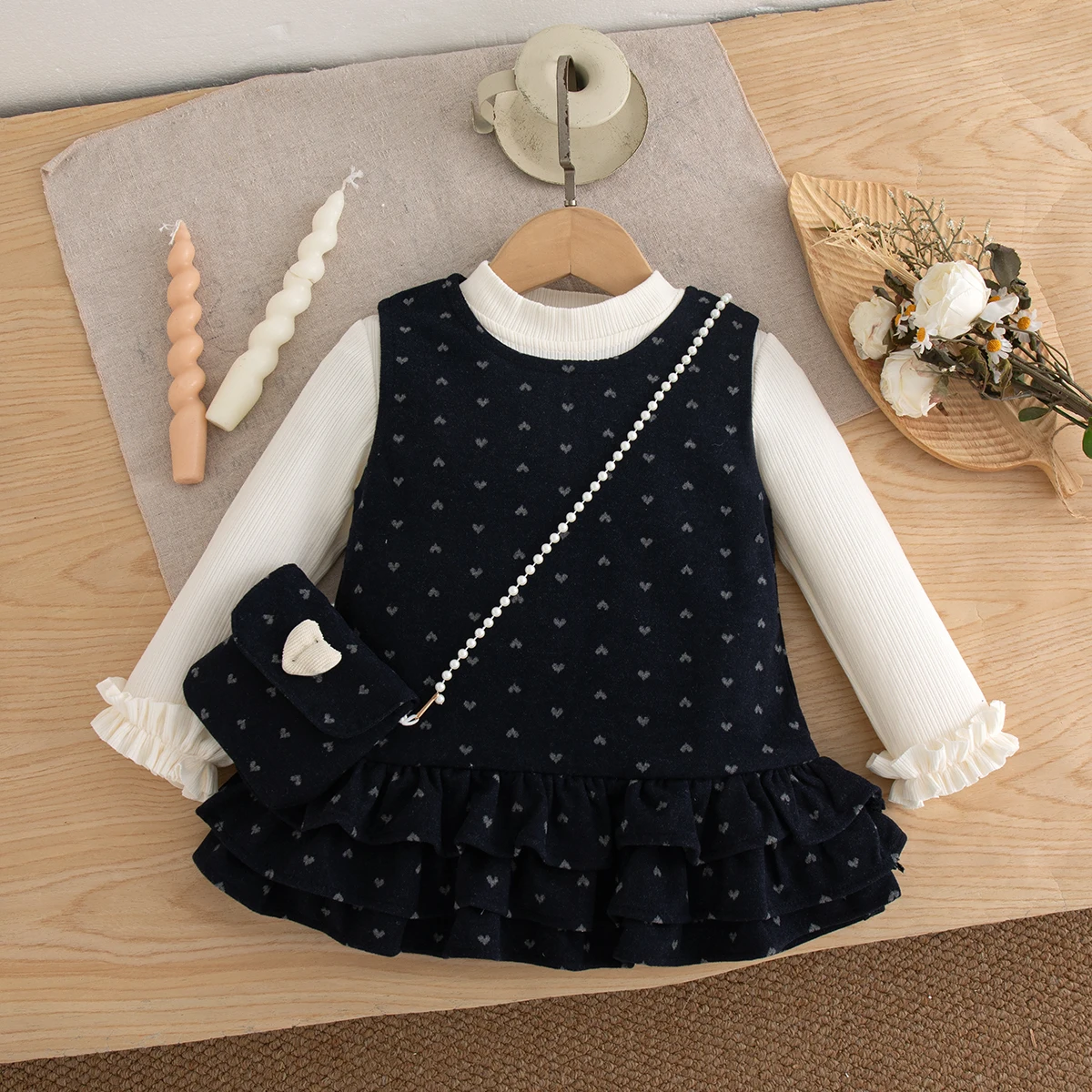 Baby Girl Dress Autumn And Winter Cotton Full Printed Long Sleeved Baby Dresses Sweet And Cute Princess Dress Baby Clothing
