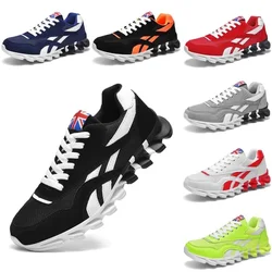 Zapatos informales de punto transpirables para hombre y mujer, zapatillas deportivas para correr, Tenis antideslizantes, nueva edición, 2024