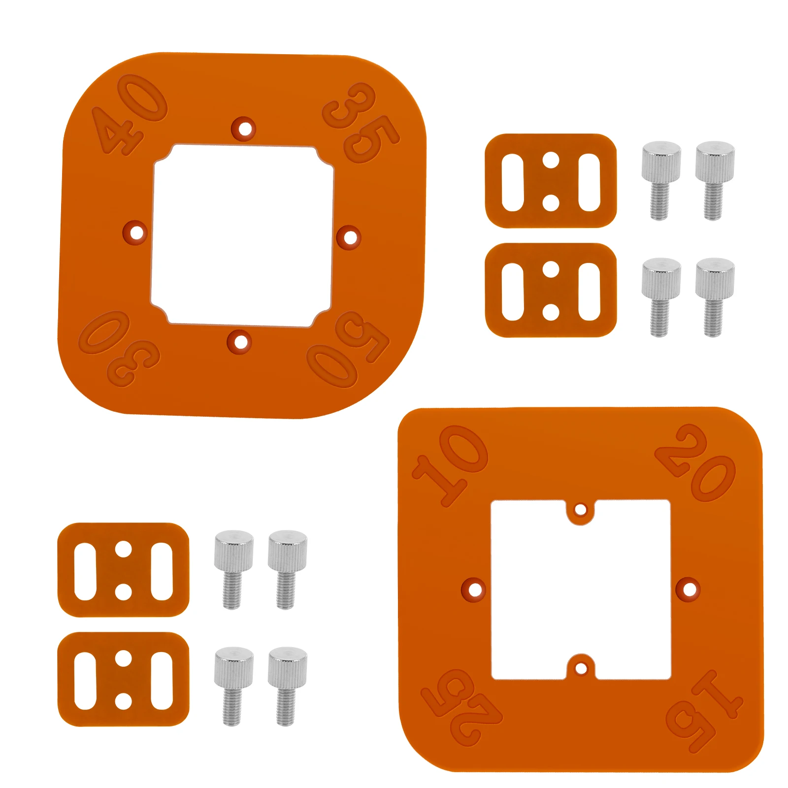 Modèle de routeur de rayon d'angle portable, calcul polyvalent, travail de la périphérie, positionnement d'angle, R10, R15, 2 pièces