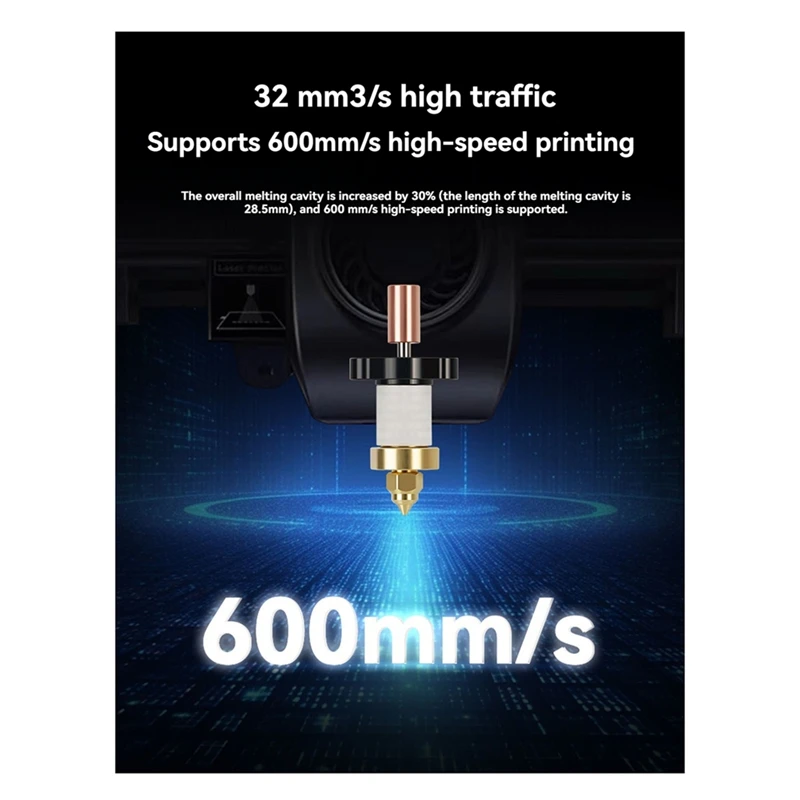 Official K1 Nozzle High-Speed Printing & High Flow Extruder Nozzles For K1 Easythreed-3D Printer