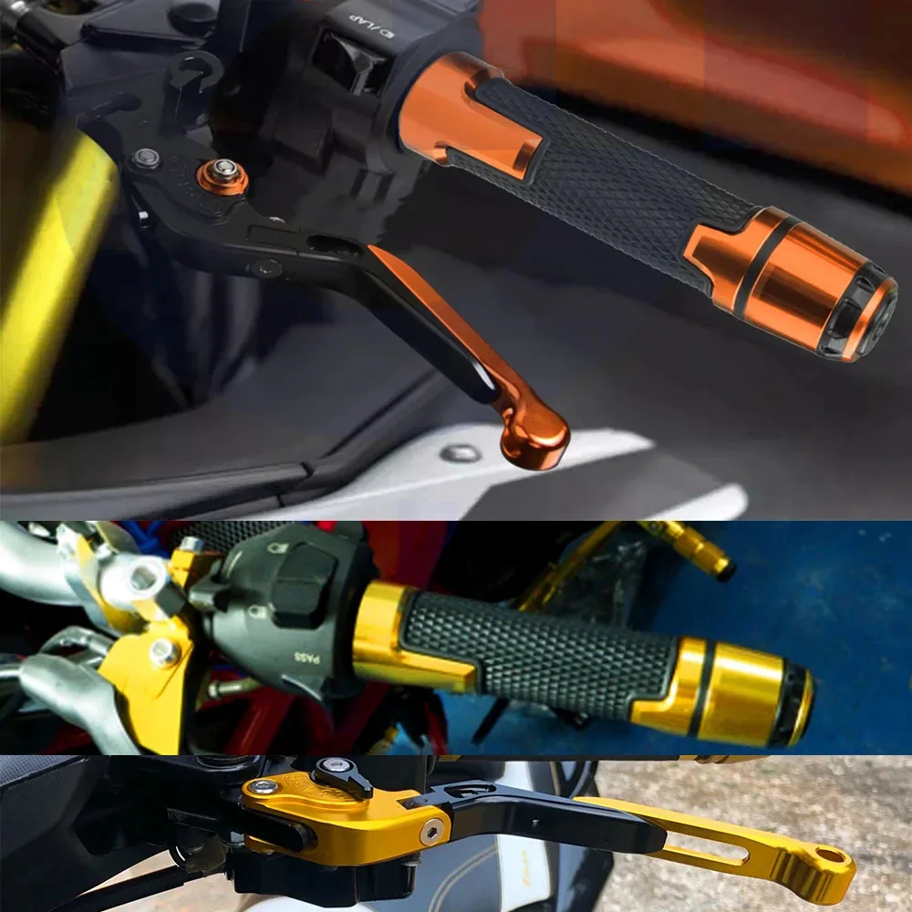 لهوندا MSX125 Grom MSX 125 2013-2020 2019 2018 اكسسوارات دراجة نارية عدم الانزلاق مقبض مقود دراجة خنق CNC اليد بار القبضات