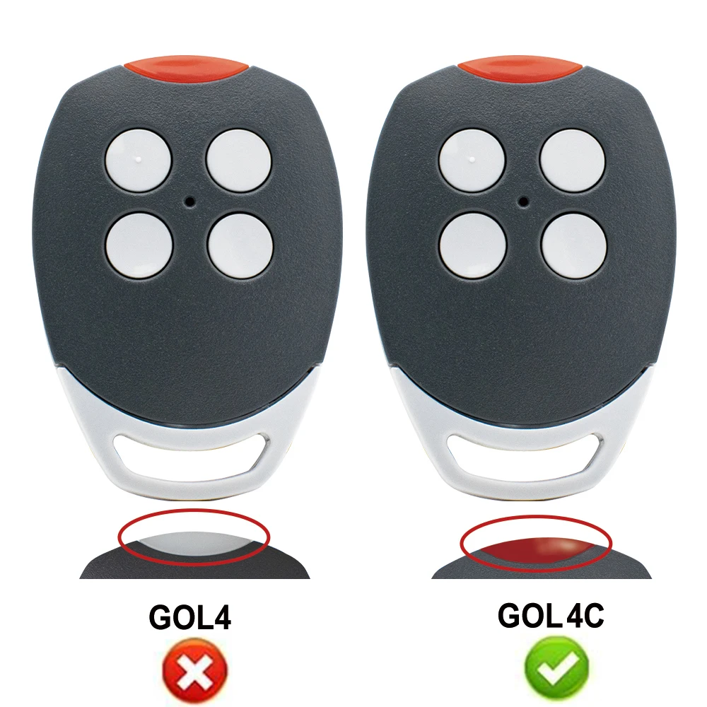 1/2pcs DITEC GOL4C Garage Door Remote Control 433MHz Fixed Code Universal Electric Gate Keyfob Opener Hand Transmitter