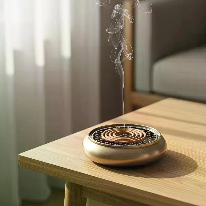 Stainless Steel Incense Holder Grid Base Incense Coil Holder Mesh Rustproof Heatproof For Home Yoga Meditation
