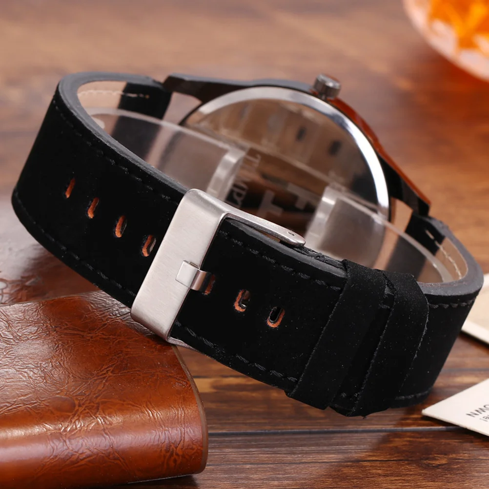 

Mens Watch Precise Quartz Movement Accurate Timekeeping Band Quartz Wristwatch Black Classic Luxury Men Watch