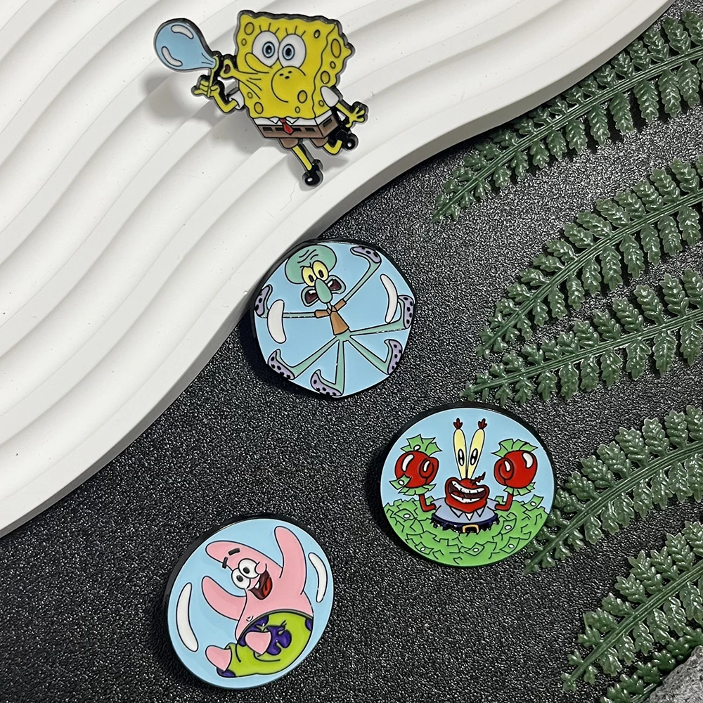 Épingles à revers en émail avec personnage de dessin animé, Badges de collection pour enfants, bijoux cadeaux mignons pour enfants, décoration de sacs à dos, 4 pièces