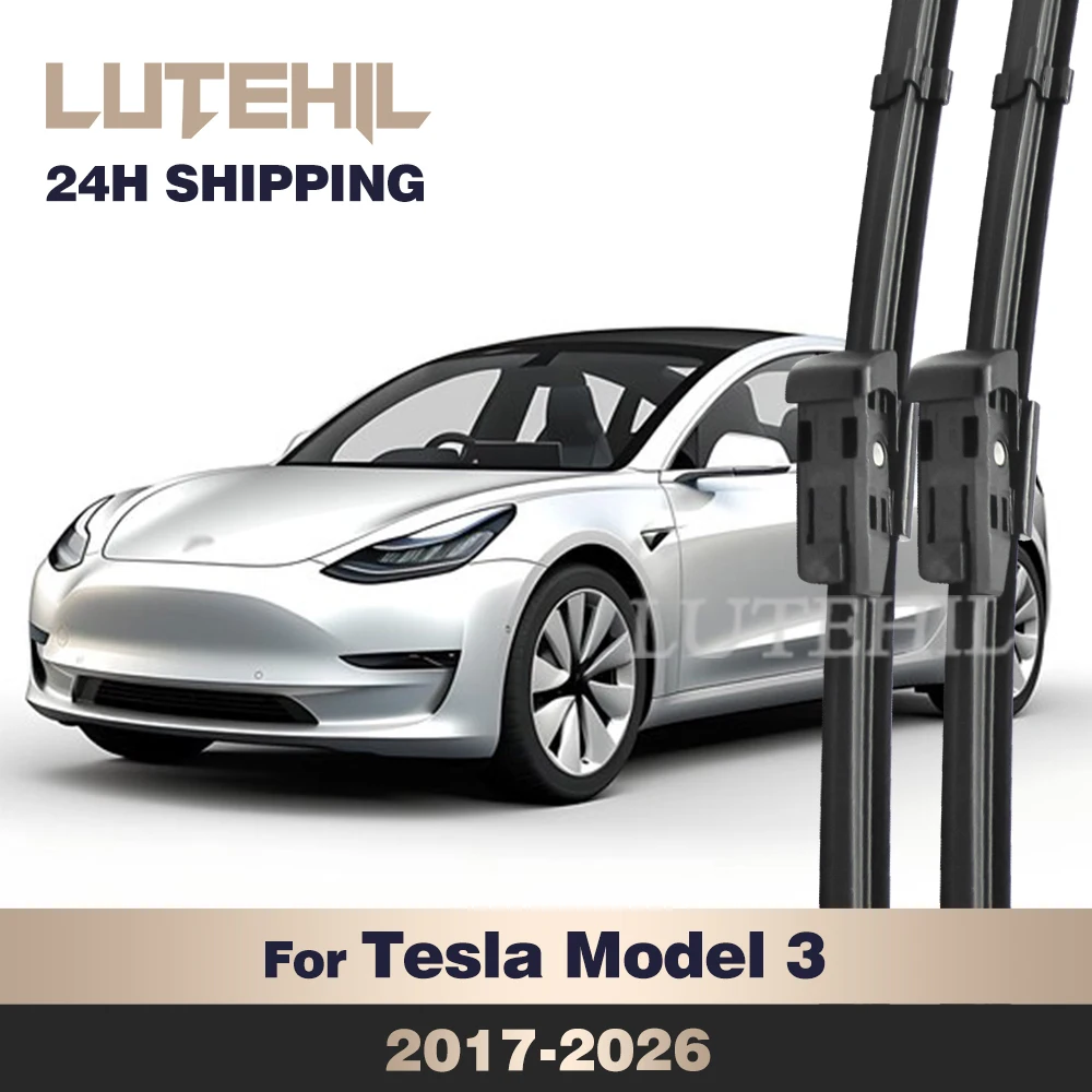 

For Tesla Model 3 2017-2026 2018 2019 2020 2021 2022 Wiper Front Wiper Blades Windshield Windscreen Window Brush 26"+19"