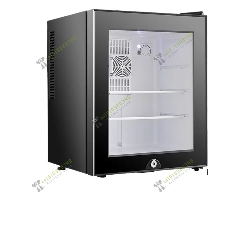 

40L Mini Refrigerator with Glass Door, Compact No-Compressor Cooler, Small Refrigerator for Kitchen or Office