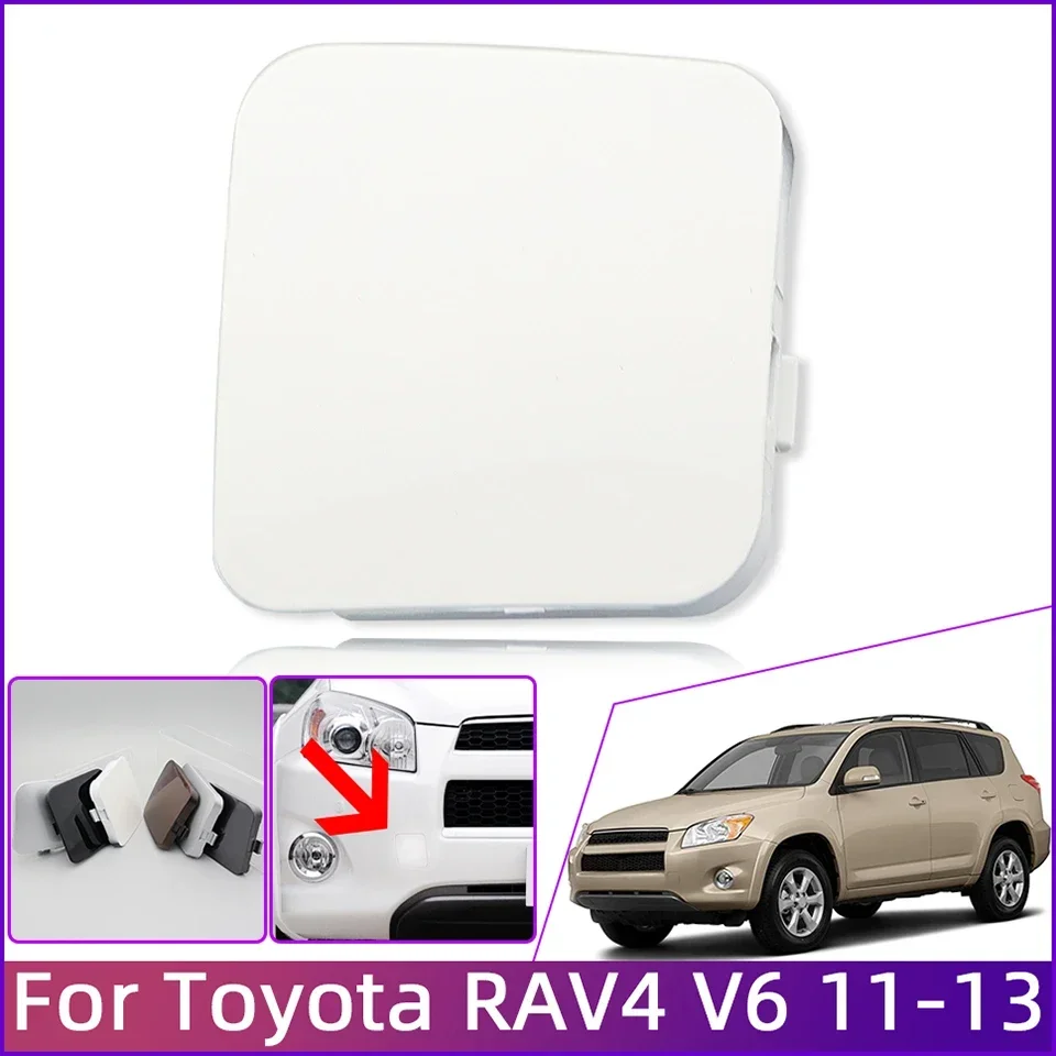 

Front Bumper Tow Hook Hauling Eye Cover Lid Left/Right Side For Toyota RAV4 Rav4 V6 2011 2012 2013 Auto Towing Hook Trailer Cap