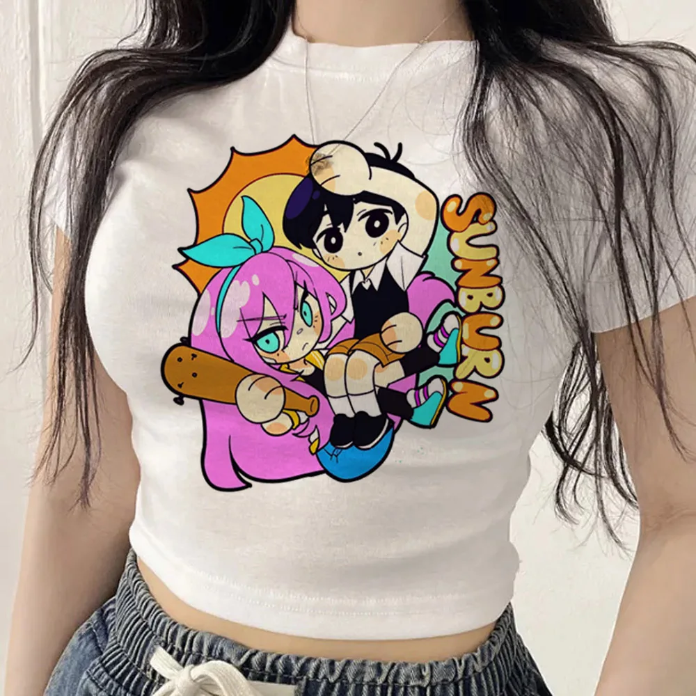 Omori crop top ladies clearance sales jojifuku y2k shirt emo goth scene  clearance sales streetwear