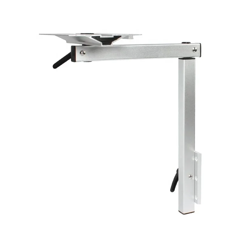 RV Accessories Removable RV Table Leg Aluminum Alloy Laptop Table Leg with Adjustable Bracket and 360 Degree Rotation
