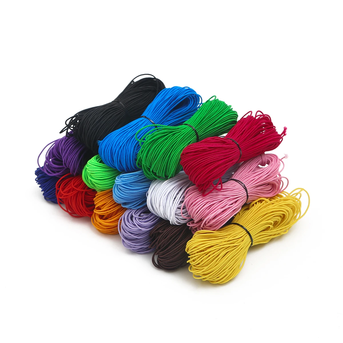 Cordon élastique pour perles, 15 couleurs au choix, 25 mètres, 1 mm, cordon extensible, ficelle, corde, fil pour bracelet DIY