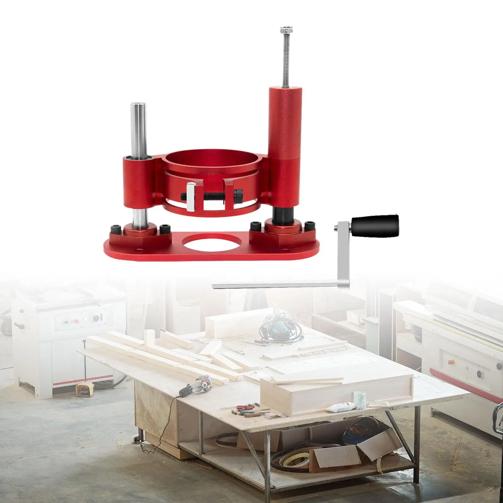 

Router Lift, DIY Tools Durable Universal Router Lift Base, Router Lift System for Trimming Machine